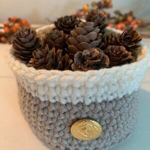 Handmade Crocheted Basket!